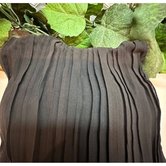 Black Pleated Wide-Leg Jumpsuit With Spaghetti Straps XL - Picture 7 of 8